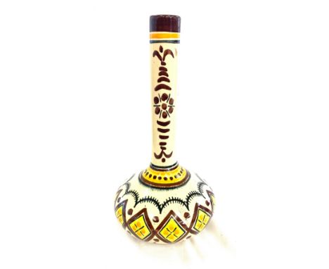 Henriot quimper /26 french vase total height 12 inches 