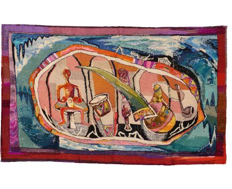 MIRIAM SACKS (SOUTH AFRICAN-BRITISH 1922-2004) ⊕ANCIENT AFRICAN CONTINUITY signed, titled and dated Ancient African Continuit