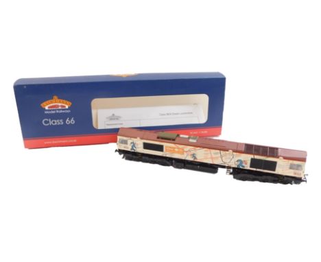 A Bachmann Branchline OO gauge Class 66 diesel locomotive, 66721 GBRF Tube Map, produced exclusively for Transport for London