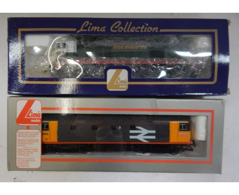 Lima Models OO gauge Class 20 and Class 28 locomotives, comprising 20001 Eddie Stobart Ltd livery, and 28004, Railfreight gre