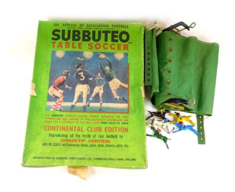 Subbuteo table soccer Continental Club Edition, Subbuteo 66000 World Cup Squad and tabletop horse racing game, boxed. (2) 