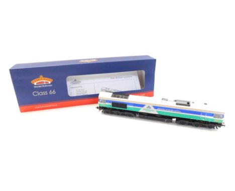 A Bachmann Branchline OO gauge Class 66 diesel locomotive, 66711 Sense, GBRF Aggregates livery, 32-738, boxed. 