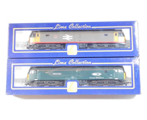Lima Models OO gauge Class 47 locomotives, comprising 47142 Traction, BR Railfreight grey with red stripe livery, and 47813 S