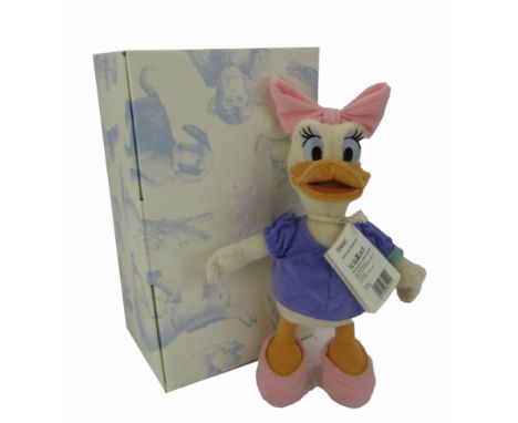 A Steiff Daisy Duck, for 2016, limited edition number 645/2000, with label, tag and box, 30cm high. 