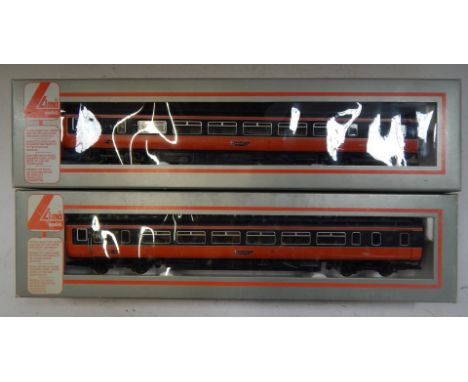 Lima Models OO gauge Class 156 two car DMU Strathclyde Transport, black and orange livery, boxed.