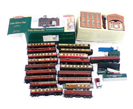Lledo Days Gone trackside OO gauge scale The Bygone Days of Road Transport, and Hornby OO and other OO gauge coaches, includi