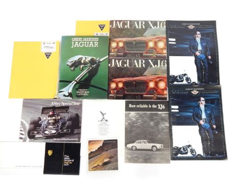 Jaguar Interest. Two Jaguar SJ6 promotional magazines, a Story of the World Championship Very Special Year guide, dated 1972,