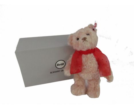 A Steiff Rosie The Summer Swarovski teddy bear, for 2017, limited edition number 436/3000, with label, tag and box, 28cm high