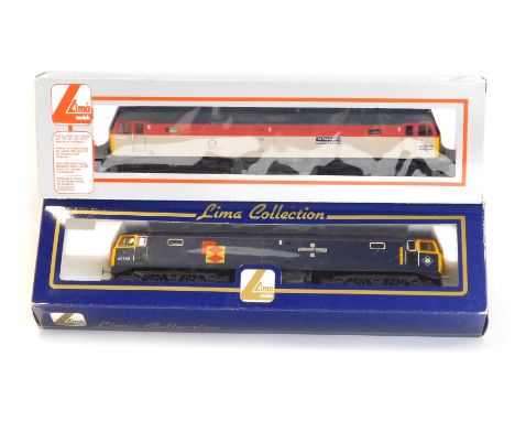 Lima Models OO gauge Class 47 diesel locomotives, comprising 47145 Merddin Emrys in Tinsley blue livery, limited edition 83/8