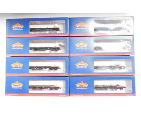 Bachmann Branchline OO gauge rolling stock, 38-150A BDA bogey bolster wagons load haul. (8)