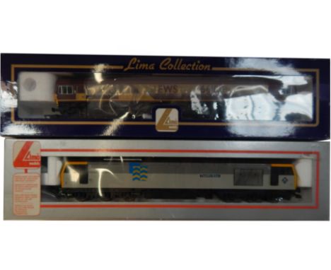 Lima Models OO gauge Class 60 and Class 66 locomotives, comprising 60002 Capability Brown, BR Railfreight Metal Sector grey, 