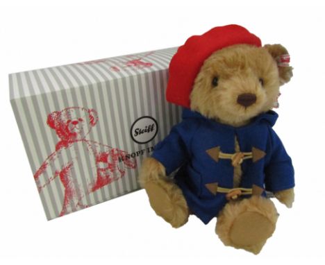 A Steiff Paddington 60th Anniversary bear, for 2018, limited edition number 651/3000, with label, tag and box, 32cm high. 