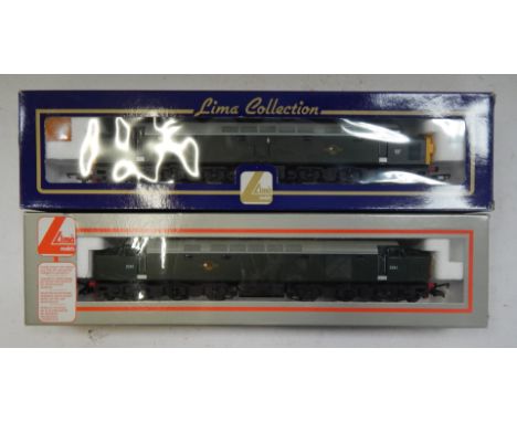 Lima Models OO gauge Class 40 diesel locomotives, comprising D261, BR green, and 337, BR green livery, boxed. (2)