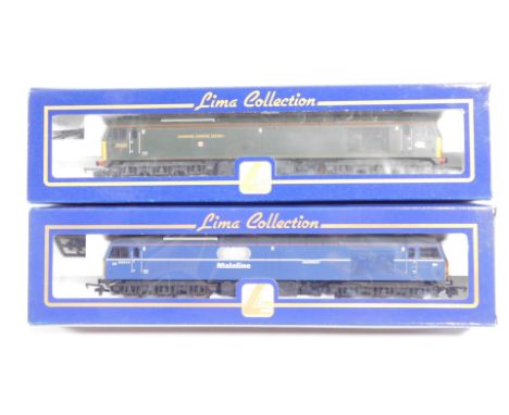 Lima Models OO gauge Class 60 locomotives, comprising 60081 Isambard Kingdom Brunel, GWR green, and 60044 Ailsa Craig, Mainli