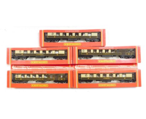 Hornby OO gauge coaches, comprising R241 Pullman First Class Parlour car Ansonia, R223 Pullman First Class Parlour car Luciel