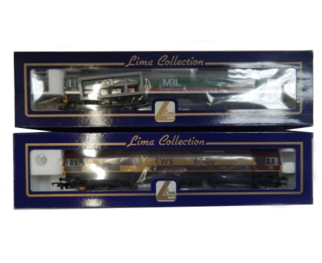 Lima Models OO gauge Class 59 and Class 66 diesel locomotives, comprising 59002 Alan J Day, Mendip Rail livery, and 66100, EW