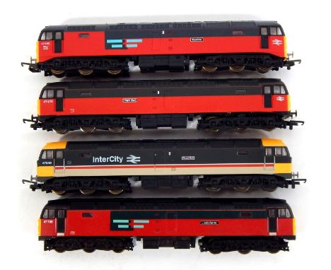 Lima Models and Hornby OO gauge Class 47 locomotives, comprising 47549 Royal Mail, Intercity Mainline livery, 47476 Night Mai