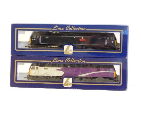 Lima Models OO gauge Class 47 locomotives, comprising 47705 Guy Fawkes in Waterman Railways livery, and 47807, Porterbrook wh