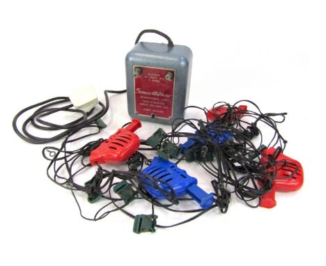 Scalextric trackside accessories, controllers and transformer, etc. (a quantity) 