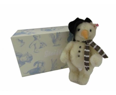 A Steiff Monty Schneemann teddy bear, limited edition number 755/1225, for 2016, with label, tag and box, 31cm high. 