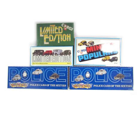 Corgi limited edition and other sets, including D75-1 Police Cars of the 60s, Corgi limited edition D54/14 National Resources