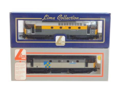 Lima Models OO gauge Class 33 diesel locomotives, comprising 33051 Shakespeare Cliff, BR Departmental Dutch yellow and grey l