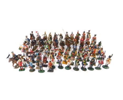 Del Prado Collection soldiers, including officer British First Lifeguards 1815, Grenadier Prussian Foot Guards 1813, Trooper 