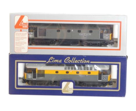 Lima Models OO gauge Class 33 locomotives, comprising 33109 Captain Bill Smith RNR, BR grey livery, and 33051 Shakespeare Cli