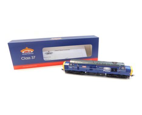 A Bachmann Branchline OO gauge Class 37 diesel locomotive, 37055 Rail Celebrity, Mainline blue livery, Regional Exclusive Mod