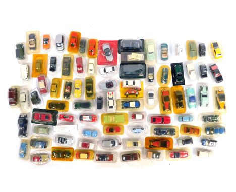 Solido, Corgi and other diecast vehicles, including Corgi Ford Mustang Mach 1, Solido Renault Clio, Corgi Triumph TR3A, Austi