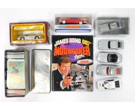 Corgi and Dinky diecast, including Aston Martin DB5 Gold Finger, Corgi 1954 Mercedes 300SL, BMW Z3, Corgi 007 Lotus Esprit, D