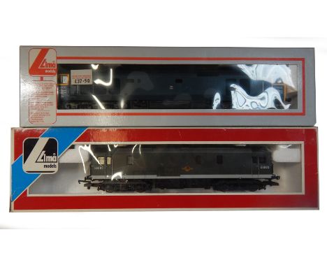 Lima Models OO gauge Class 73 and Class 50 locomotives, comprising E6003, Brunswick Green, and D400, BR blue livery, boxed. (
