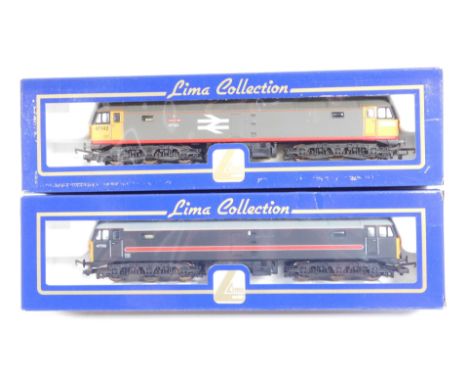 Lima Models OO gauge Class 47 locomotives, comprising 47142 Traction, BR Railfreight red stripe livery, and 47703, Fragen Set