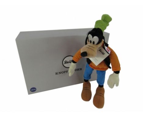 A Steiff Goofy, for 2017, limited edition number 627/2000, with label, tag and box, 37cm high. 