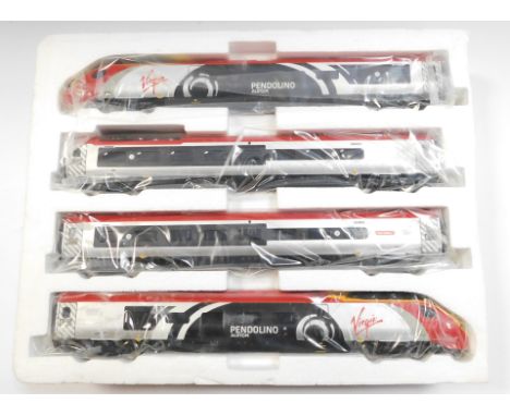 A Hornby OO gauge Virgin Trains Pendolino train pack, including Class 390 Kitchen First car motorised 69104, First Class coac