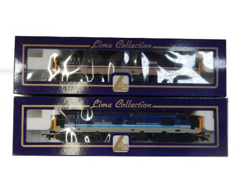 Lima Models OO gauge Class 37 locomotives, comprising 37406 Loch Long, Scot Rail Mainline livery, and 37420 Regional Railways