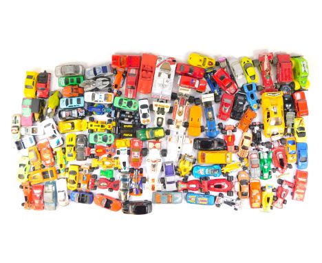 Hotwheels Majorette and Matchbox playworn diecast, including Hotwheels Storm Chaser truck, Matchbox Speed Kings K44 Surtees F