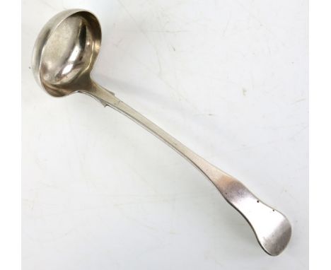 Victorian Scottish silver toddy ladle by William Crouch, Edinburgh 1854, 29 gr. 15 cm long         