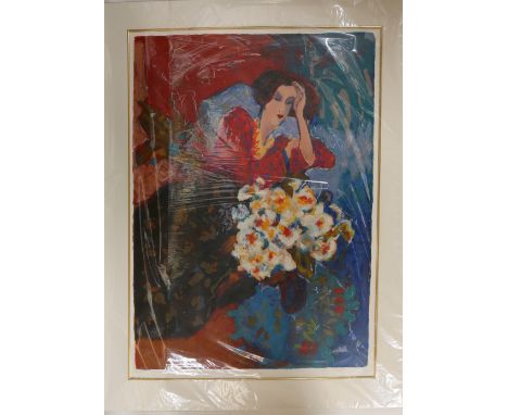 Roy Fairchild-Woodward (British, b.1953). 'Veronique', limited edition silkscreen print, signed, titled and numbered 39/350 i