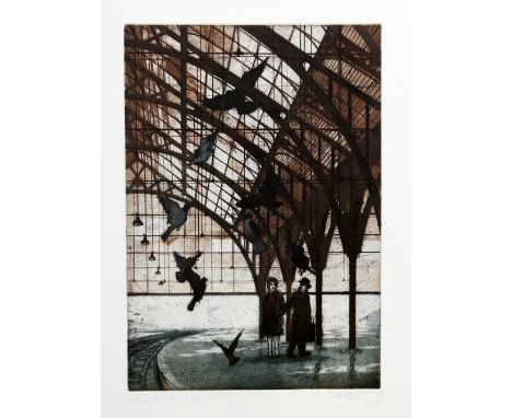 Pete Kosowicz. 'Taking Flight', limited edition print, signed titled and numbered 25/50 in pencil to margin. Image size: 50 x