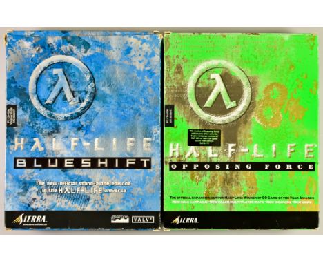 PC CD-ROM’s – “Half-Life Blueshift”, 2001 English big box, with CD-ROM and case, and “Half-Life Opposing Forces”, 1999 Englis