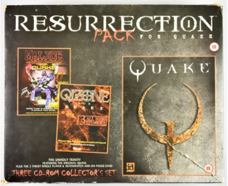 1997 PC CD-ROM&nbsp;&ndash;&nbsp;Quake Resurrection Pack&nbsp;&ndash; English big box, including&nbsp;Q! Zone for Quake CD-RO