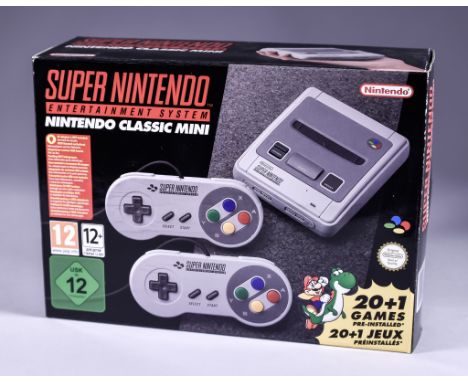 2017 Nintendo &ndash; Super Nintendo Entertainment System (SNES) Classic Mini &ndash; European Version, including 21 preloade