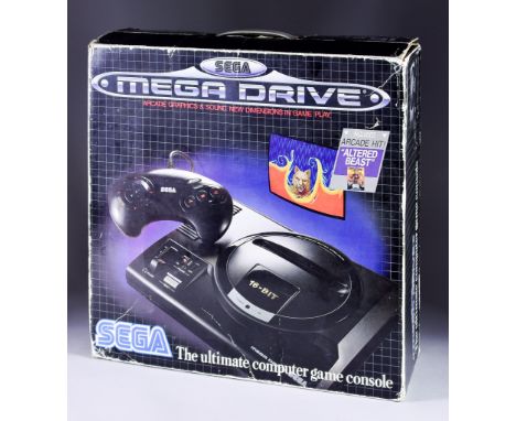 1990&rsquo;s Sega &ndash; Sega Mega Drive &ndash; European Version, with One Game &ldquo;Altered Beast&rdquo; one Controller,