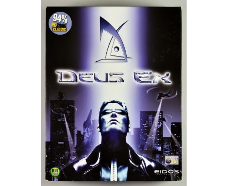 2000 PC CD-ROM&nbsp;-&nbsp;Deus Ex&nbsp;- English big box, including CD-ROM in case, instruction manual and Eidos Interactive