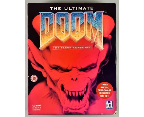 1995 PC CD-ROM &ndash; The Ultimate Doom &ldquo;Thy Flesh Consumed&rdquo; &ndash; English big box, including CD-ROM in case a