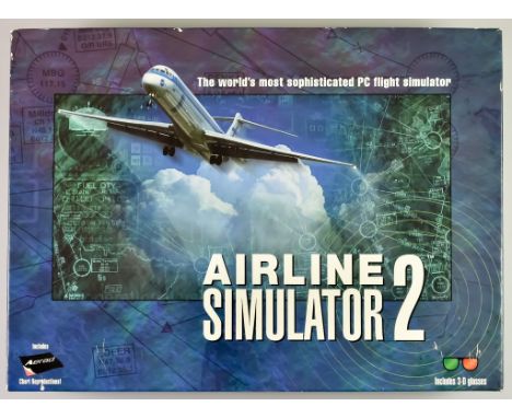 1999 PC CD-ROM - Airline Simulator 2 &ndash; English big box, including CD-ROM, instruction manual, &ldquo;passport&rdquo;, t