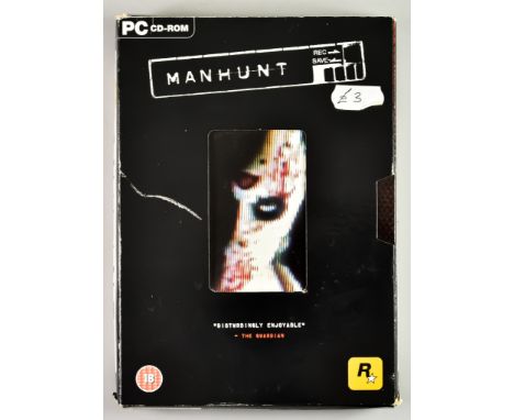 2004 PC CD-ROM&nbsp;- Manhunt - English box, including three CD-ROM&rsquo;s and instruction manual 

