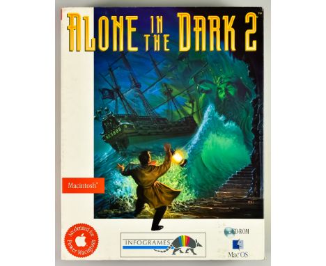 1995 Macintosh OS - Alone in the Dark 2 - English big box, including CD-ROM in case, Infogames manual, The Mystery Examiner N
