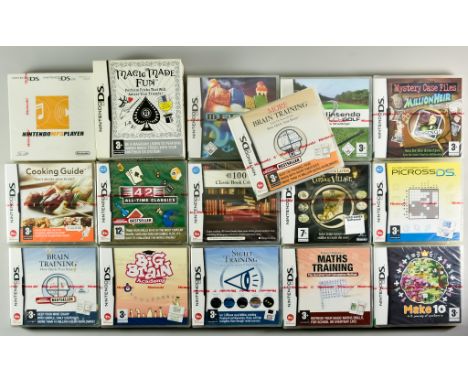 Sixteen Nintendo DS Games &ndash; &ldquo;Brain Training&rdquo;, &ldquo;More Brain Training&rdquo;, &ldquo;Big Brain Academy&r